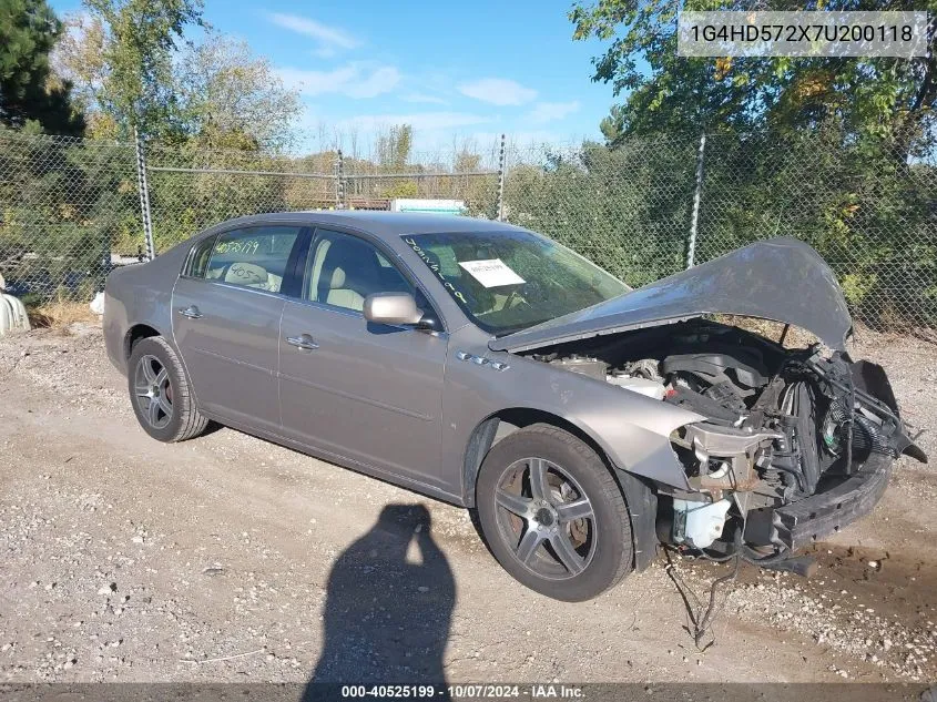 1G4HD572X7U200118 2007 Buick Lucerne Cxl