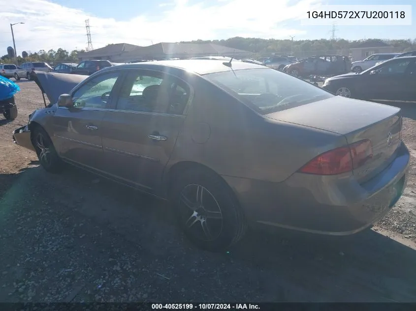 1G4HD572X7U200118 2007 Buick Lucerne Cxl