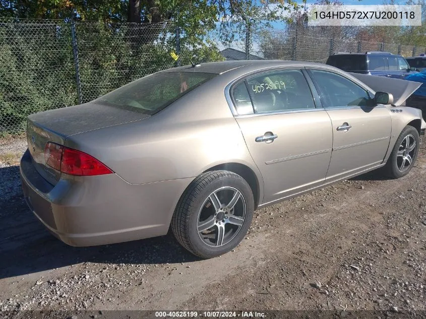 1G4HD572X7U200118 2007 Buick Lucerne Cxl