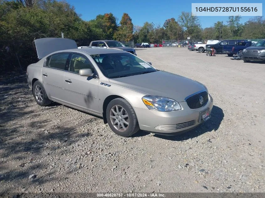 2007 Buick Lucerne Cxl VIN: 1G4HD57287U155616 Lot: 40528757