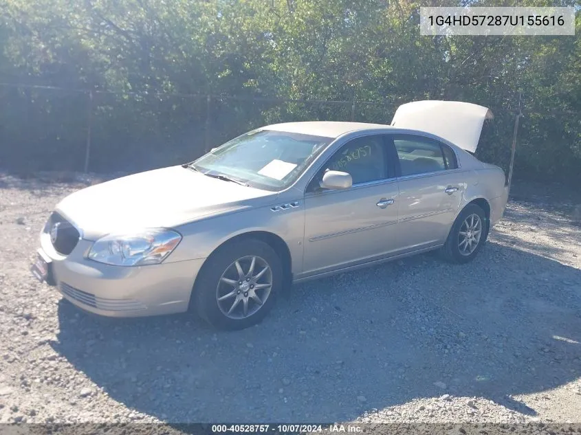 2007 Buick Lucerne Cxl VIN: 1G4HD57287U155616 Lot: 40528757