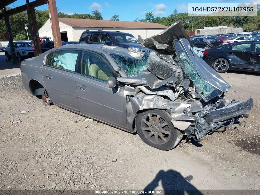 2007 Buick Lucerne Cxl VIN: 1G4HD572X7U107955 Lot: 40557952