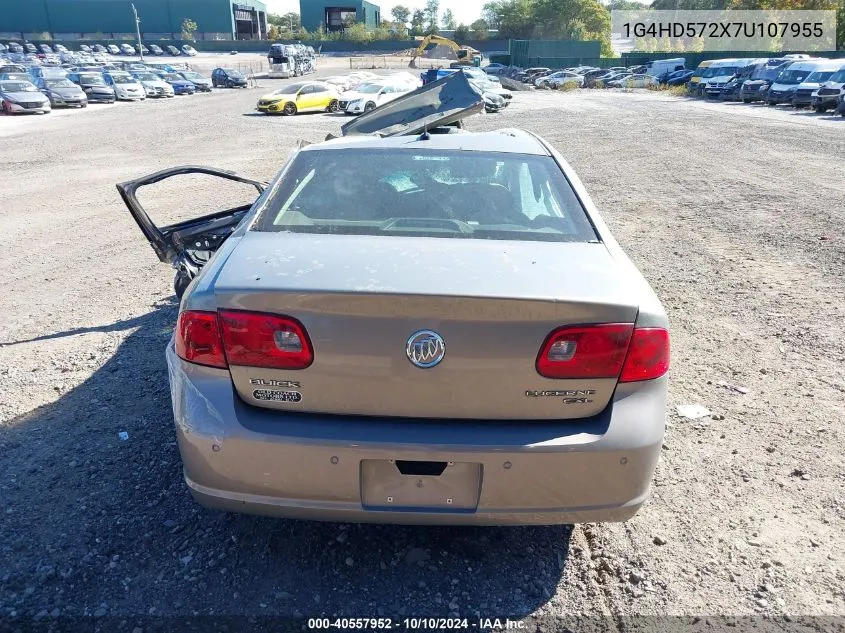 2007 Buick Lucerne Cxl VIN: 1G4HD572X7U107955 Lot: 40557952