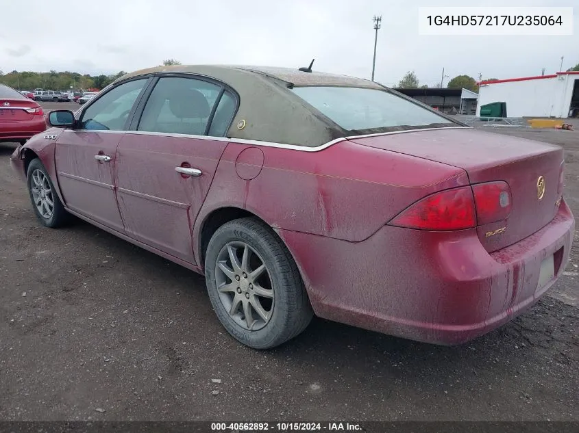 2007 Buick Lucerne Cxl VIN: 1G4HD57217U235064 Lot: 40562892