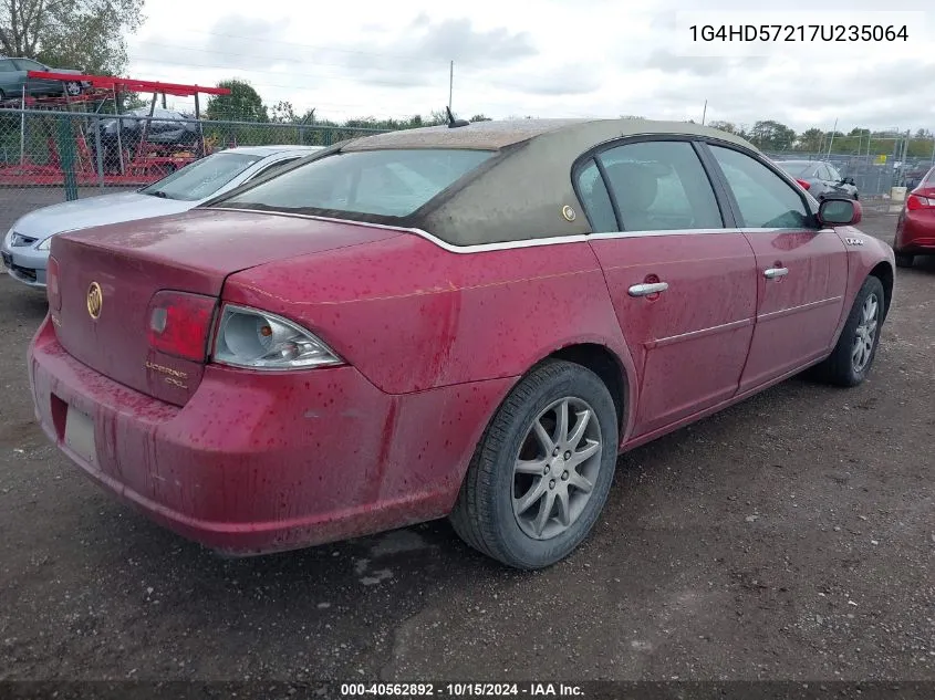 2007 Buick Lucerne Cxl VIN: 1G4HD57217U235064 Lot: 40562892