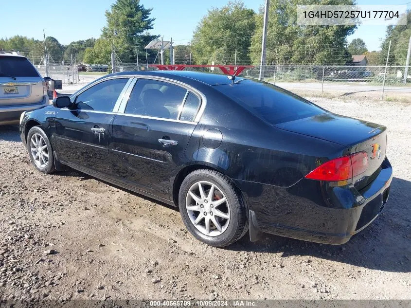 2007 Buick Lucerne Cxl VIN: 1G4HD57257U177704 Lot: 40565709