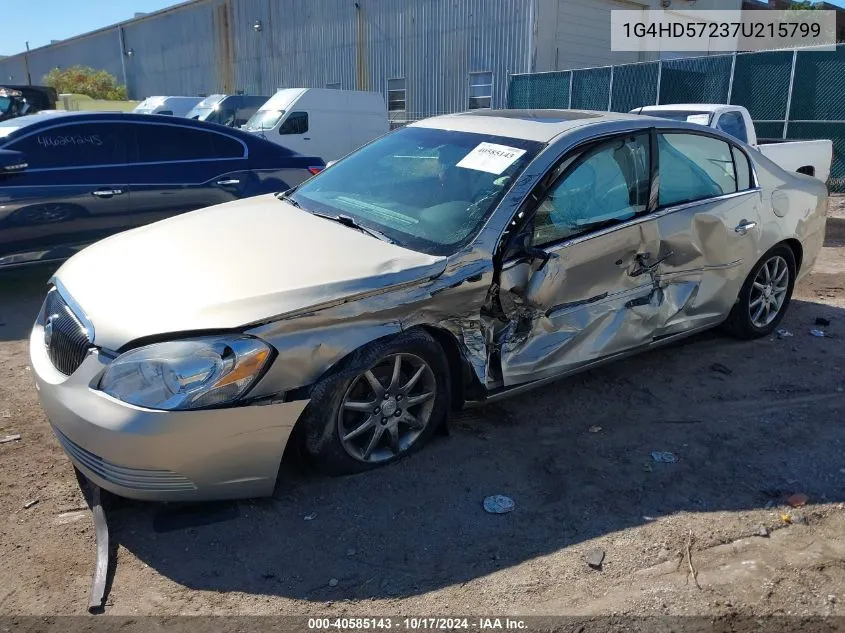 2007 Buick Lucerne Cxl VIN: 1G4HD57237U215799 Lot: 40585143