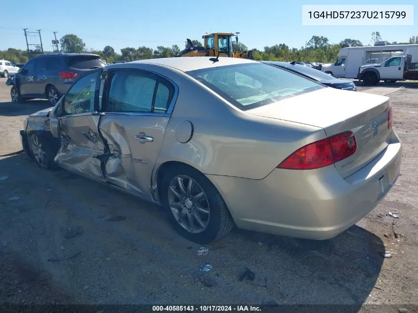 2007 Buick Lucerne Cxl VIN: 1G4HD57237U215799 Lot: 40585143