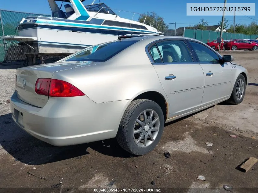 2007 Buick Lucerne Cxl VIN: 1G4HD57237U215799 Lot: 40585143