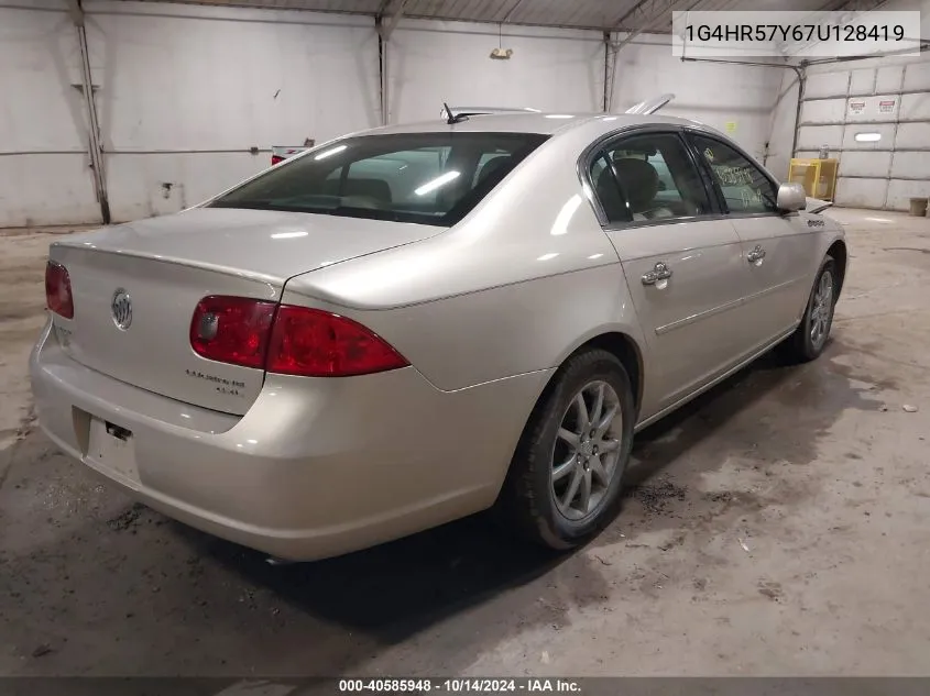 2007 Buick Lucerne Cxl VIN: 1G4HR57Y67U128419 Lot: 40585948