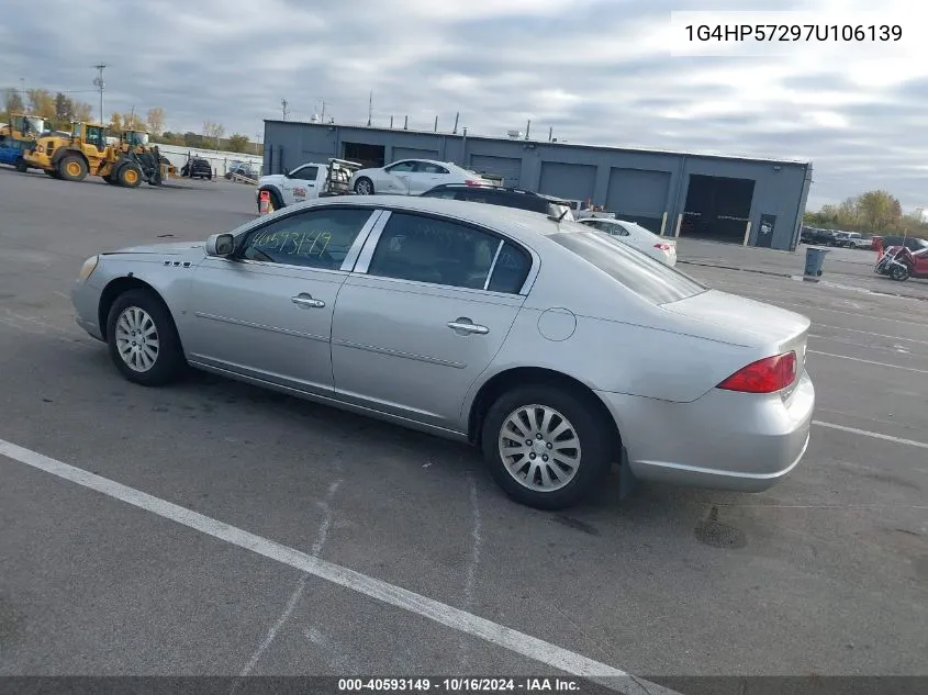 2007 Buick Lucerne Cx VIN: 1G4HP57297U106139 Lot: 40593149