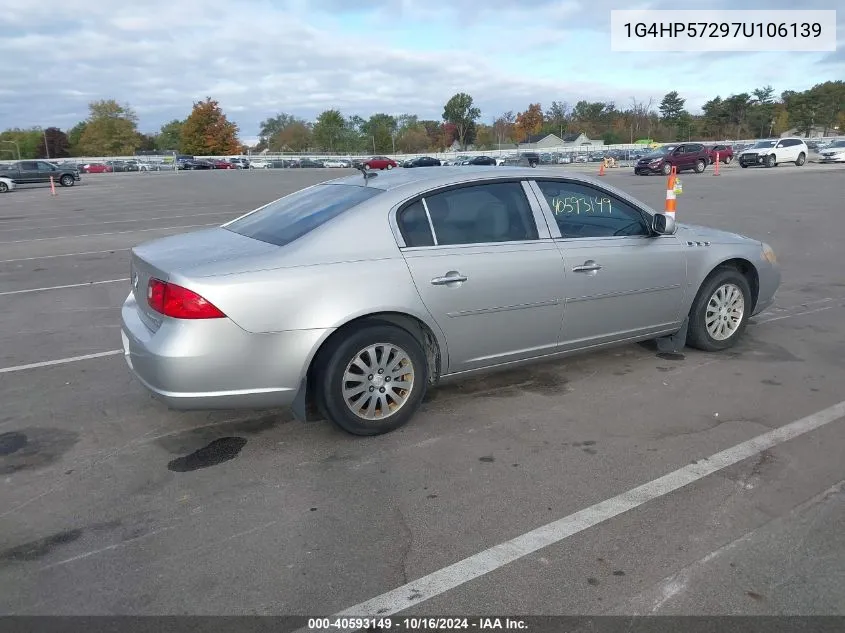 2007 Buick Lucerne Cx VIN: 1G4HP57297U106139 Lot: 40593149