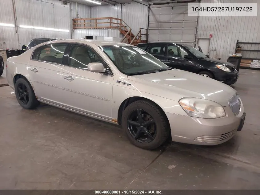 2007 Buick Lucerne Cxl VIN: 1G4HD57287U197428 Lot: 40600081