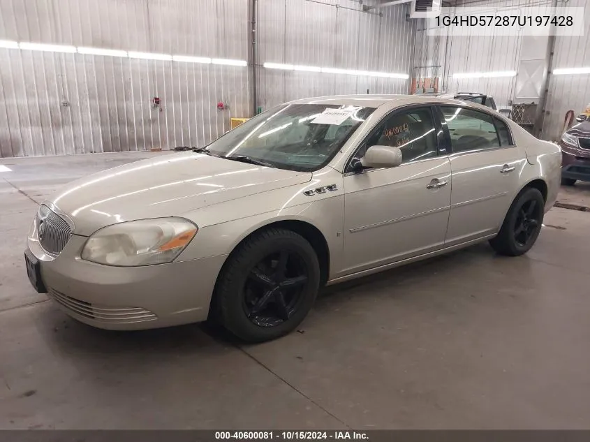 2007 Buick Lucerne Cxl VIN: 1G4HD57287U197428 Lot: 40600081