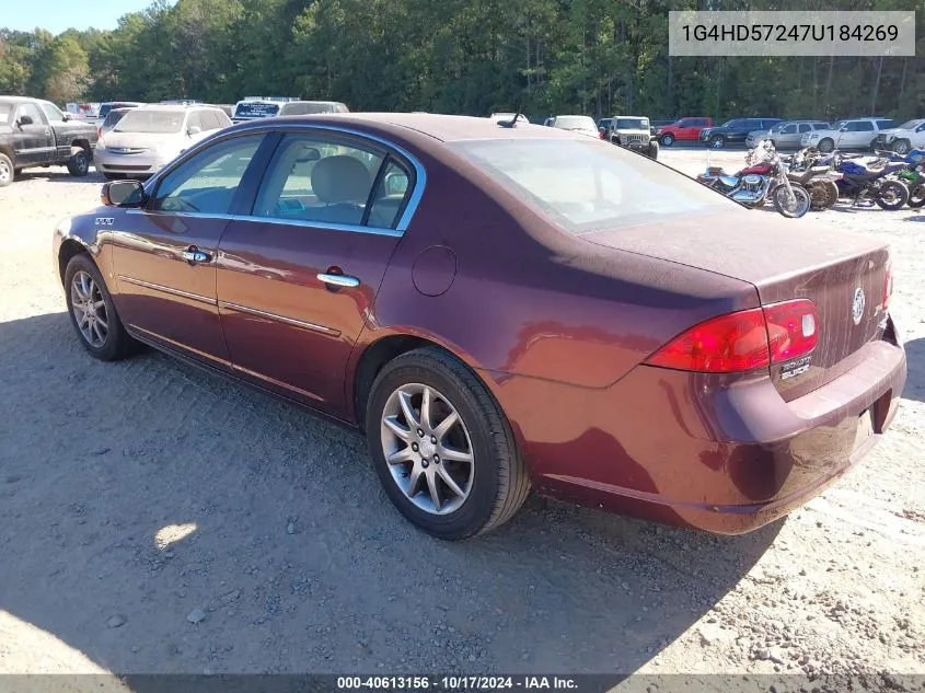 2007 Buick Lucerne Cxl VIN: 1G4HD57247U184269 Lot: 40613156