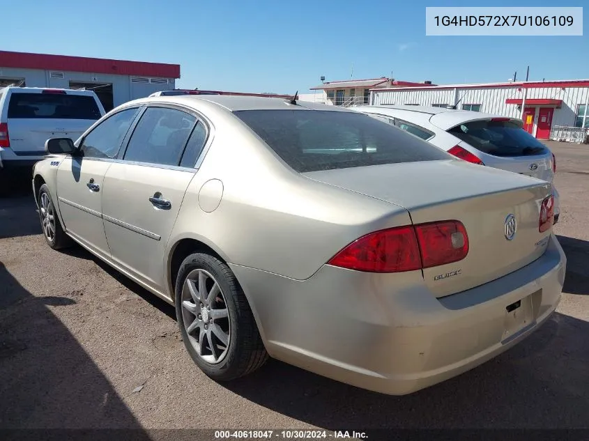 2007 Buick Lucerne Cxl VIN: 1G4HD572X7U106109 Lot: 40618047