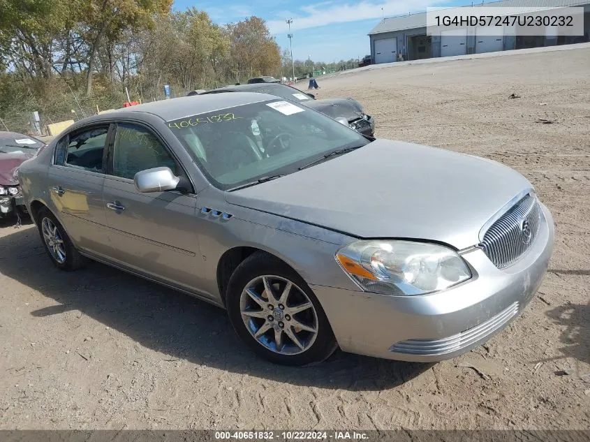 2007 Buick Lucerne Cxl VIN: 1G4HD57247U230232 Lot: 40651832