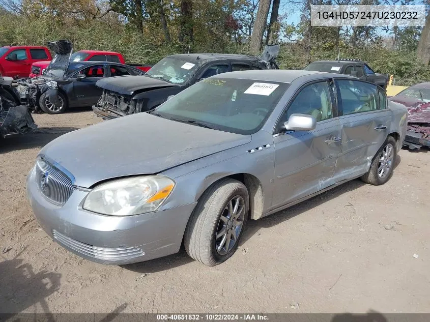 2007 Buick Lucerne Cxl VIN: 1G4HD57247U230232 Lot: 40651832