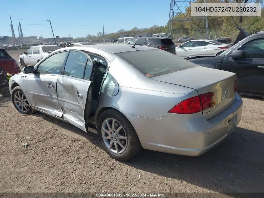 2007 Buick Lucerne Cxl VIN: 1G4HD57247U230232 Lot: 40651832