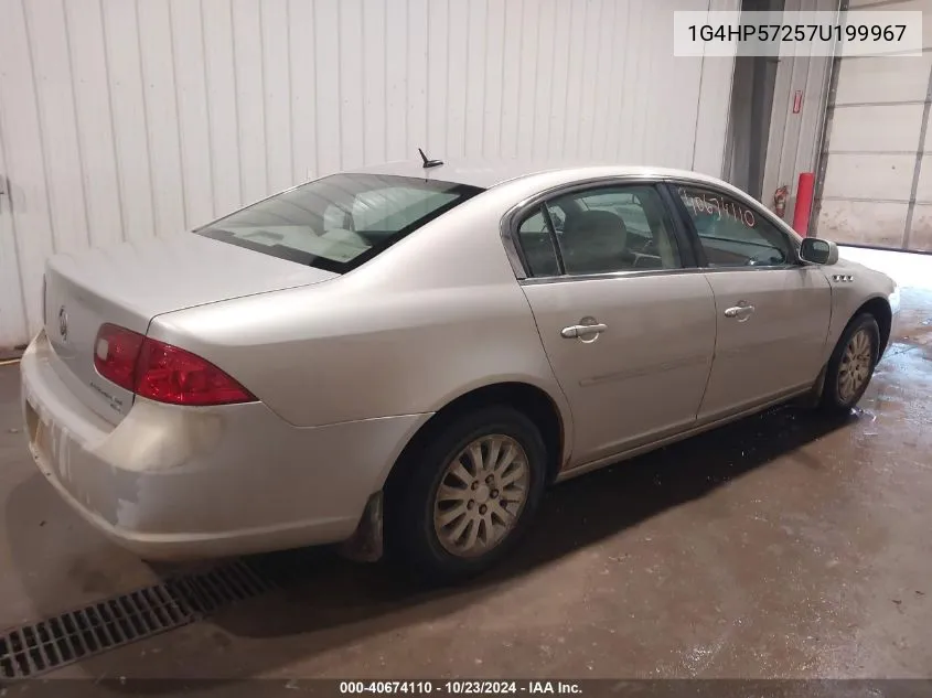 2007 Buick Lucerne Cx VIN: 1G4HP57257U199967 Lot: 40674110