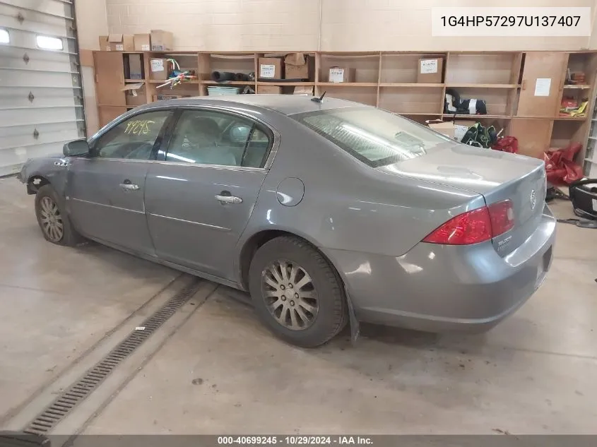 2007 Buick Lucerne Cx VIN: 1G4HP57297U137407 Lot: 40699245