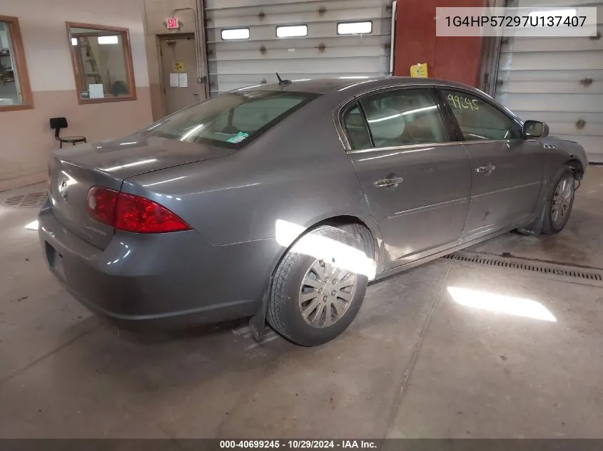 2007 Buick Lucerne Cx VIN: 1G4HP57297U137407 Lot: 40699245