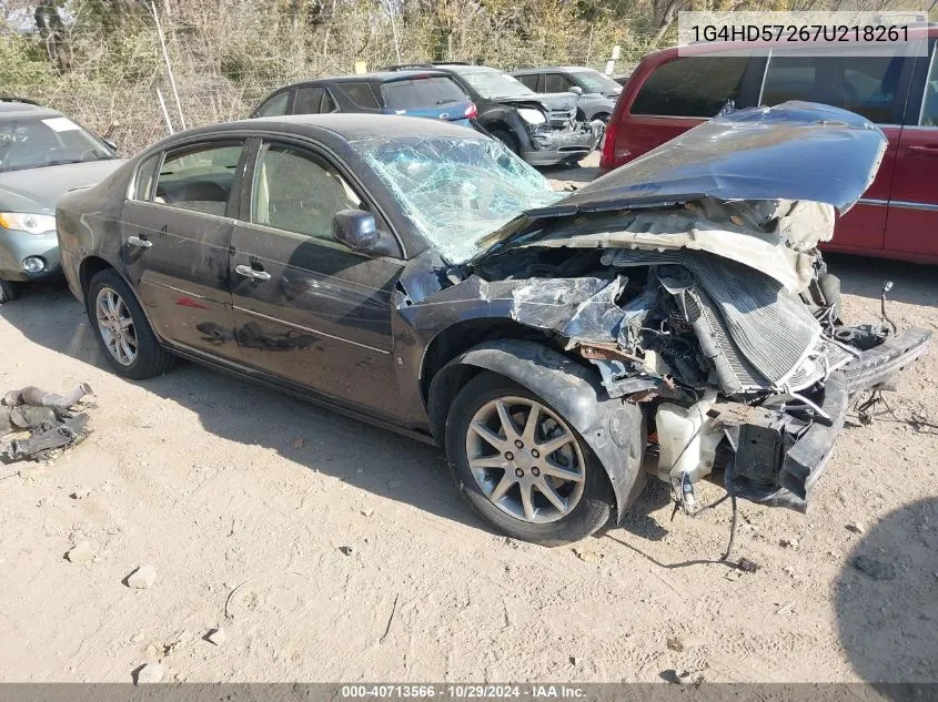 2007 Buick Lucerne Cxl VIN: 1G4HD57267U218261 Lot: 40713566