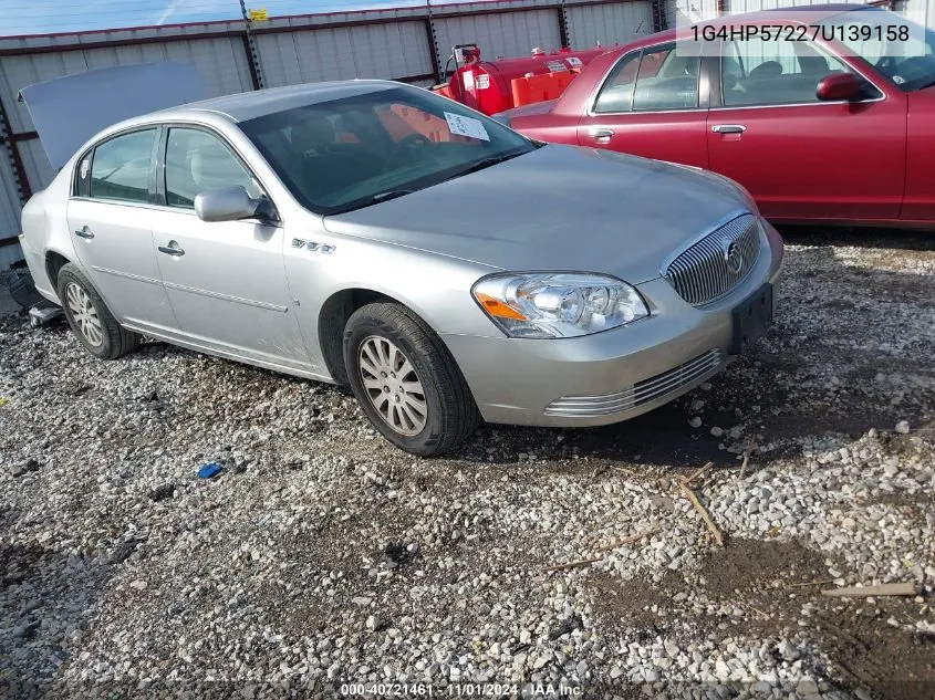 2007 Buick Lucerne Cx VIN: 1G4HP57227U139158 Lot: 40721461