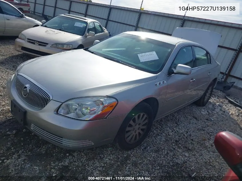 2007 Buick Lucerne Cx VIN: 1G4HP57227U139158 Lot: 40721461