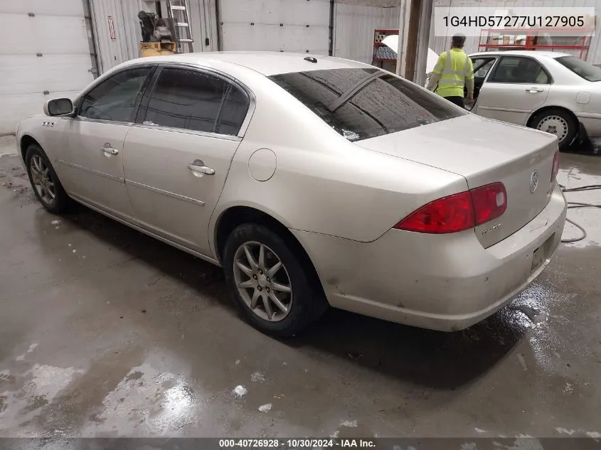 2007 Buick Lucerne Cxl VIN: 1G4HD57277U127905 Lot: 40726928