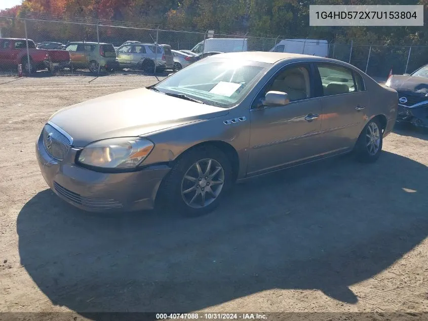 2007 Buick Lucerne Cxl VIN: 1G4HD572X7U153804 Lot: 40747088