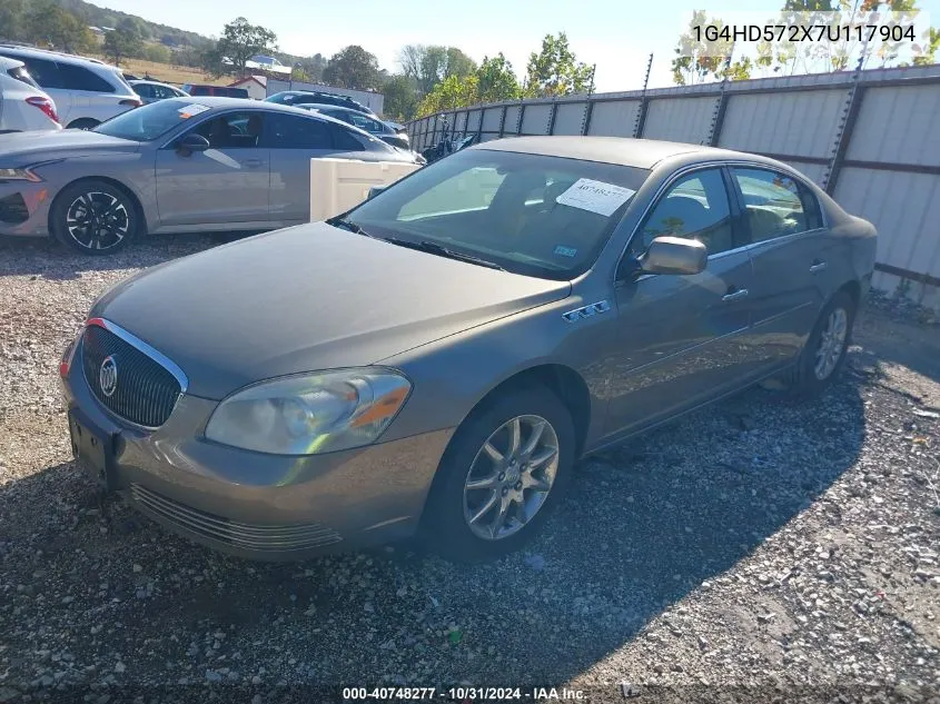 2007 Buick Lucerne Cxl VIN: 1G4HD572X7U117904 Lot: 40748277