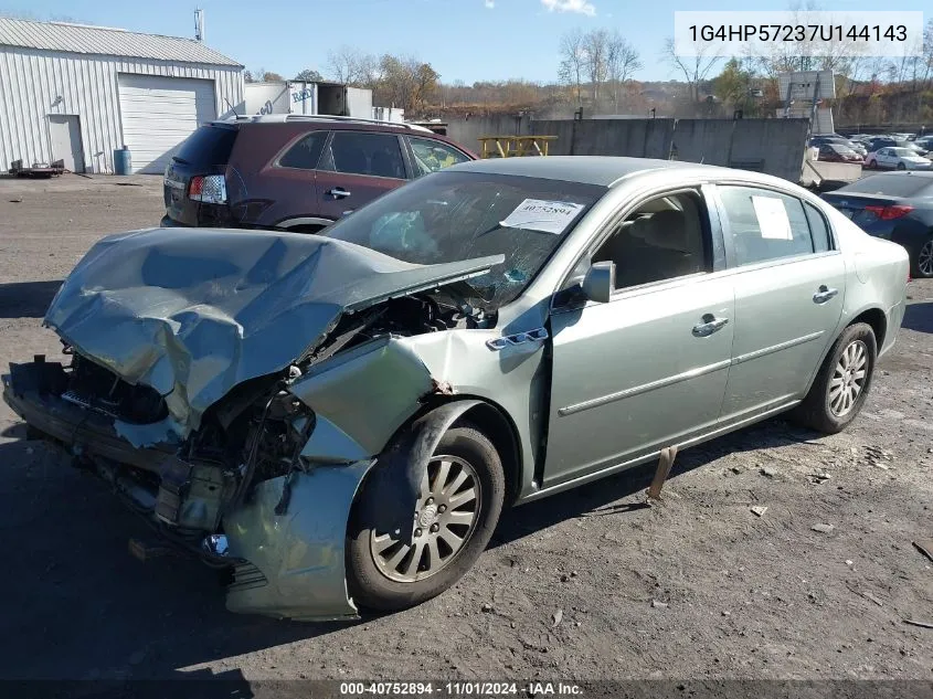 2007 Buick Lucerne Cx VIN: 1G4HP57237U144143 Lot: 40752894