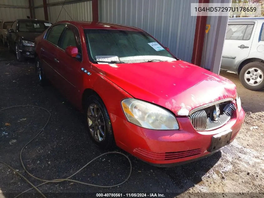 2007 Buick Lucerne Cxl VIN: 1G4HD57297U178659 Lot: 40780561