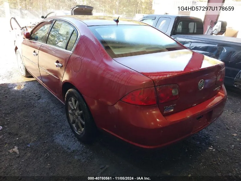 2007 Buick Lucerne Cxl VIN: 1G4HD57297U178659 Lot: 40780561