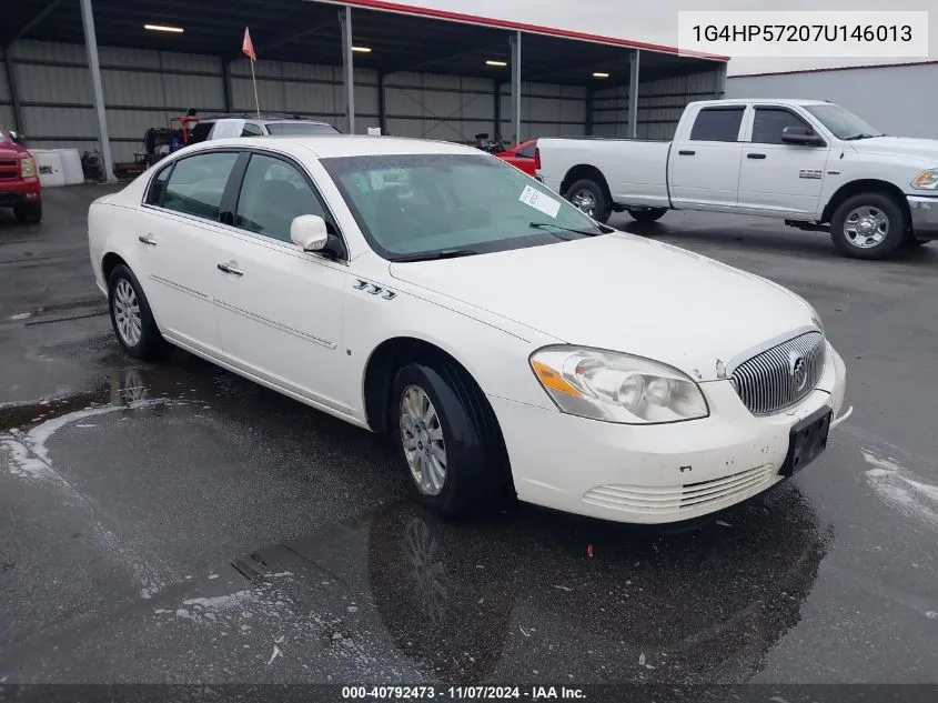 2007 Buick Lucerne Cx VIN: 1G4HP57207U146013 Lot: 40792473