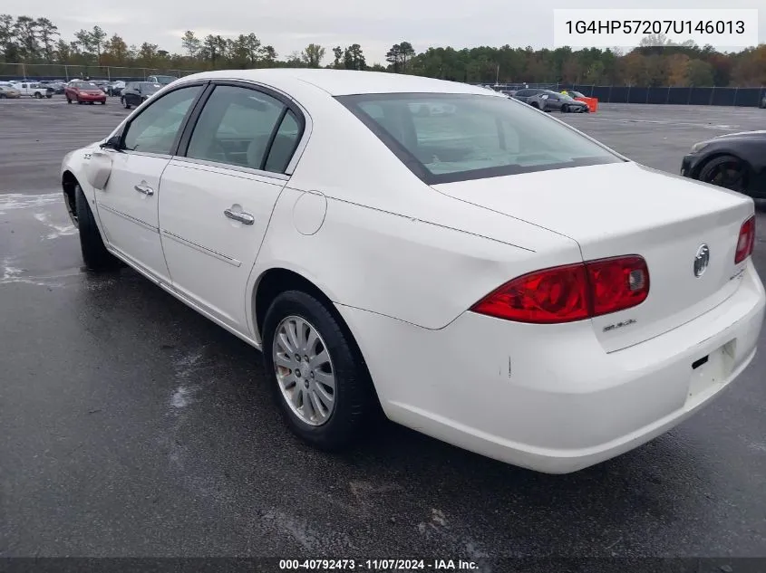 2007 Buick Lucerne Cx VIN: 1G4HP57207U146013 Lot: 40792473