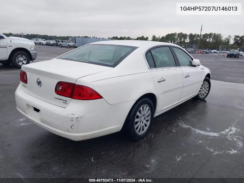 2007 Buick Lucerne Cx VIN: 1G4HP57207U146013 Lot: 40792473