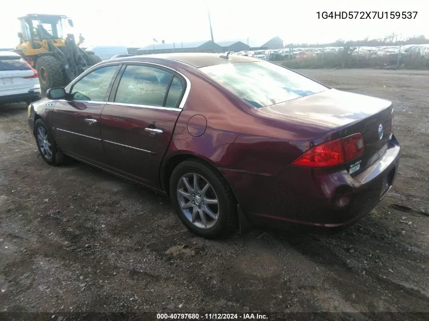 2007 Buick Lucerne Cxl VIN: 1G4HD572X7U159537 Lot: 40797680