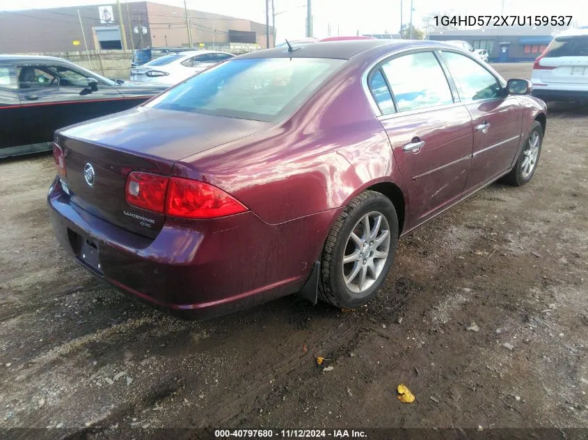 2007 Buick Lucerne Cxl VIN: 1G4HD572X7U159537 Lot: 40797680