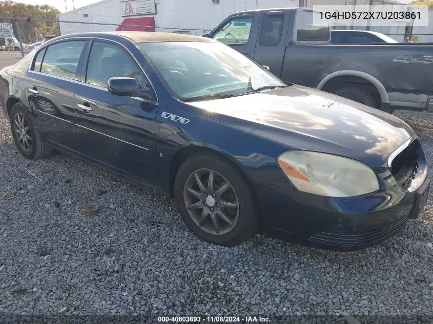 2007 Buick Lucerne Cxl VIN: 1G4HD572X7U203861 Lot: 40803693