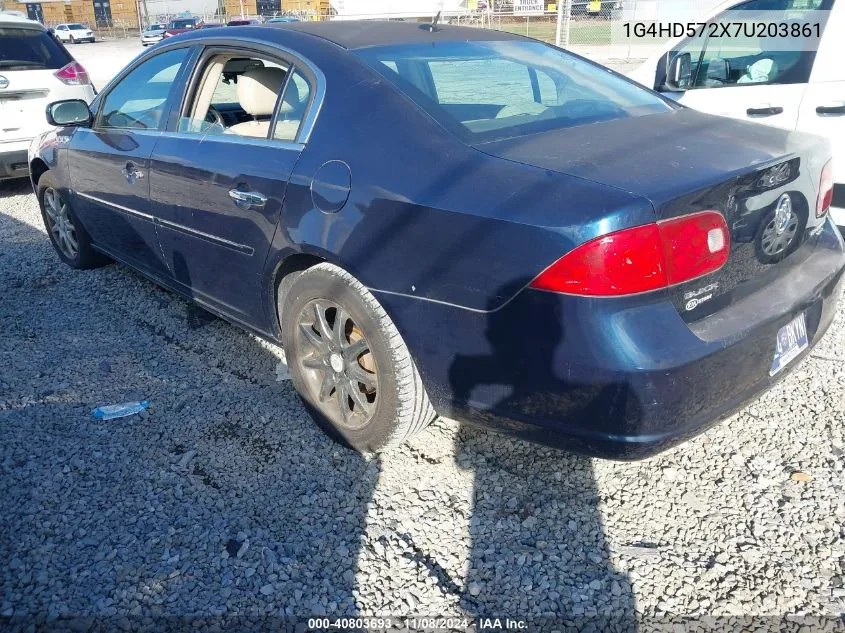 2007 Buick Lucerne Cxl VIN: 1G4HD572X7U203861 Lot: 40803693