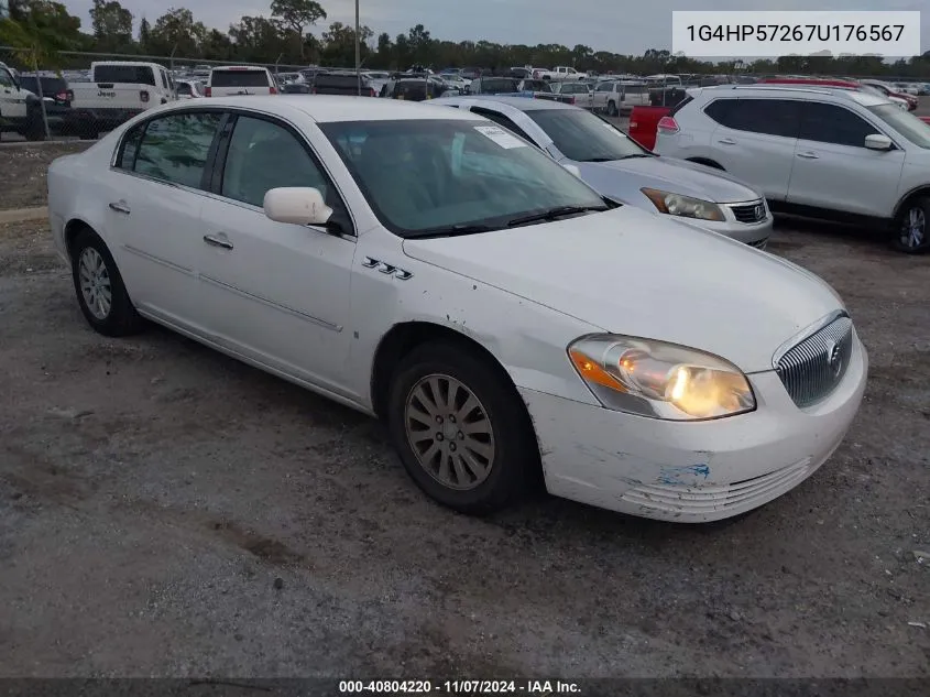 2007 Buick Lucerne Cx VIN: 1G4HP57267U176567 Lot: 40804220