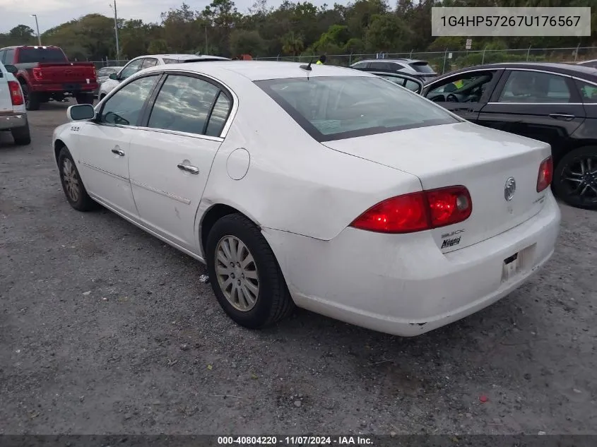 2007 Buick Lucerne Cx VIN: 1G4HP57267U176567 Lot: 40804220