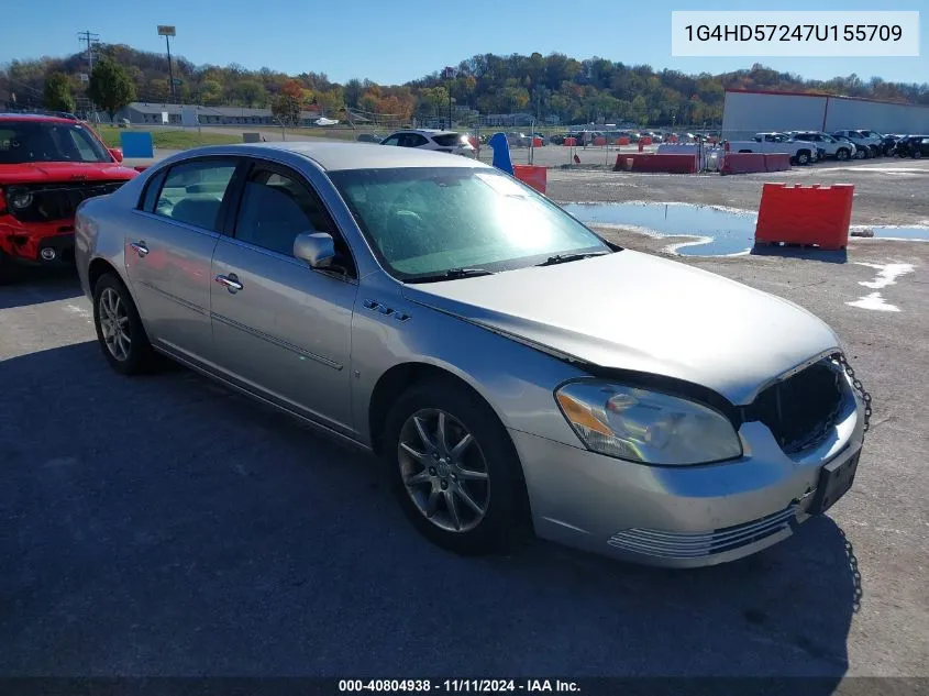 2007 Buick Lucerne Cxl VIN: 1G4HD57247U155709 Lot: 40804938