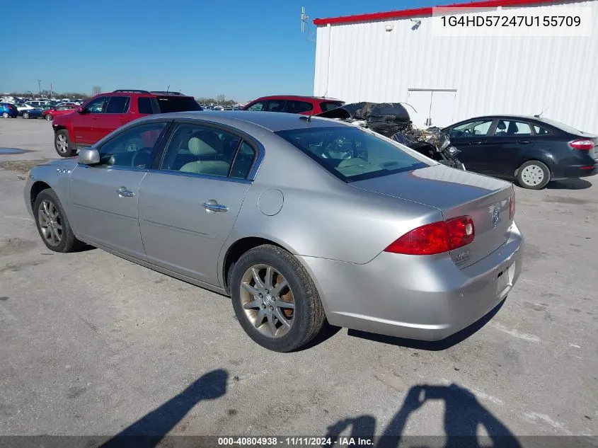 2007 Buick Lucerne Cxl VIN: 1G4HD57247U155709 Lot: 40804938