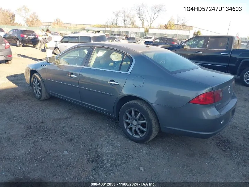 2007 Buick Lucerne Cxl VIN: 1G4HD57247U134603 Lot: 40812853