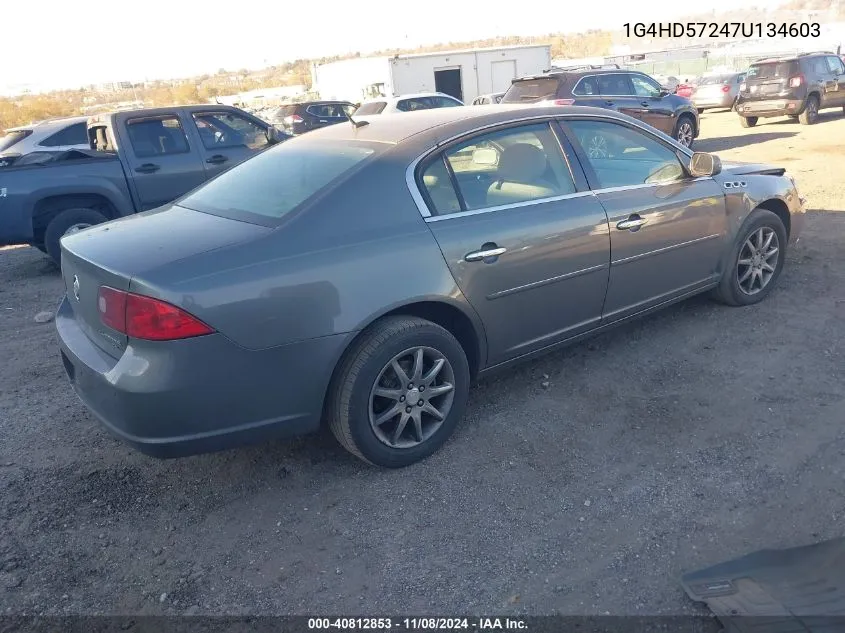 2007 Buick Lucerne Cxl VIN: 1G4HD57247U134603 Lot: 40812853