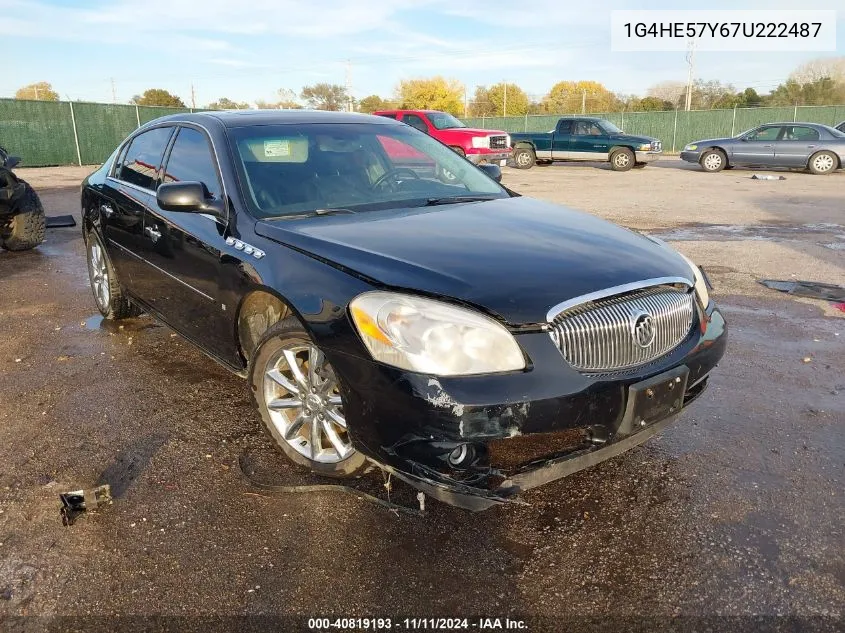 2007 Buick Lucerne Cxs VIN: 1G4HE57Y67U222487 Lot: 40819193