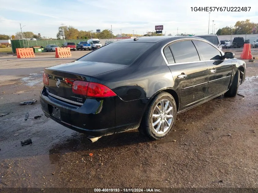 2007 Buick Lucerne Cxs VIN: 1G4HE57Y67U222487 Lot: 40819193